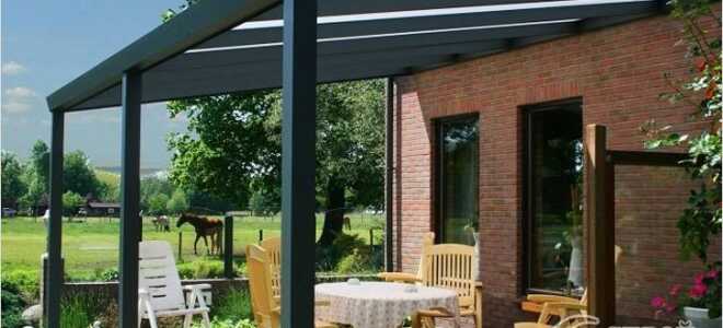 Навесы для дачи своими руками