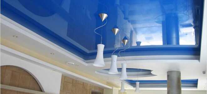 Как крепить натяжной потолок