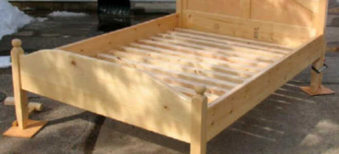 Кровать своими руками из дерева: чертежи и сборка