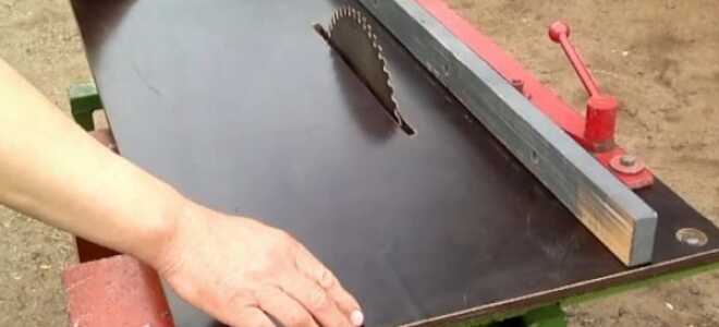 Циркулярная пила стационарная своими руками: инструкция по изготовлению