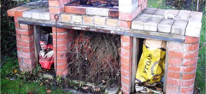 Барбекюшница из кирпича своими руками