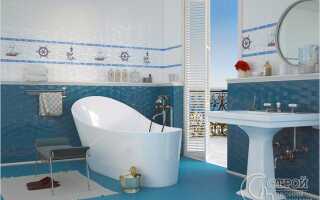 Ванная комната в морском стиле