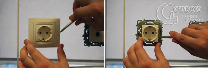 Демонтаж розетки Демонтаж розетки