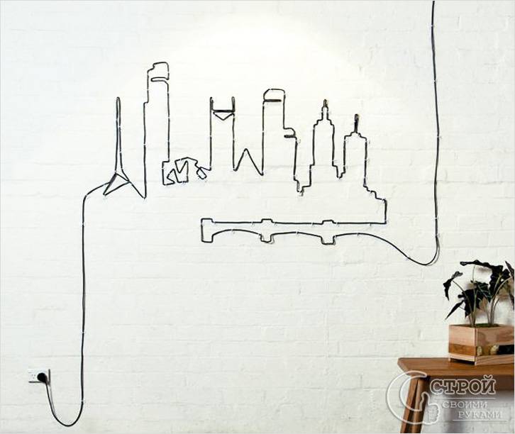 Город из лишних проводов Город из лишних проводов