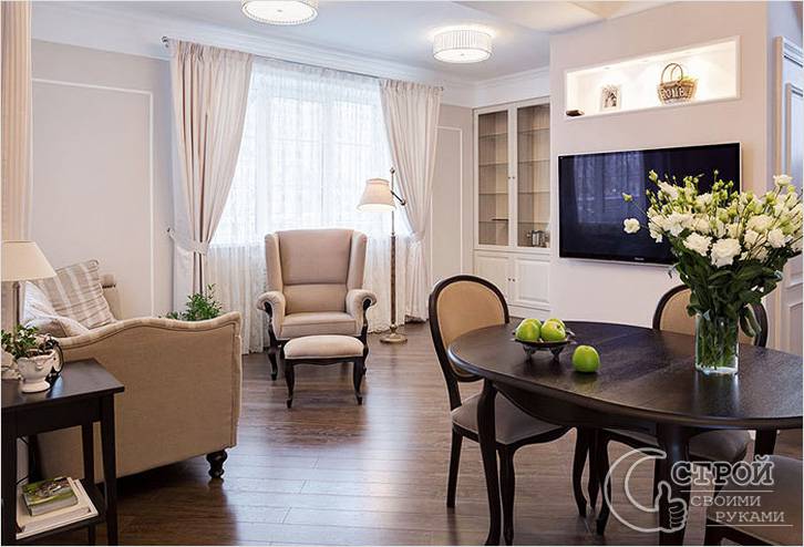 Кремовые легкие шторы для гостиной Кремовые легкие шторы для гостиной