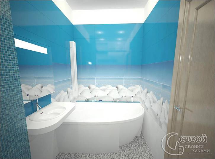 Минималистичный дизайн-проект в морском стиле