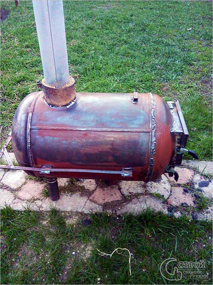 Печь для бани из газового баллона