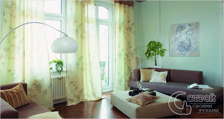 Портьеры в гостиной Портьеры в гостиной