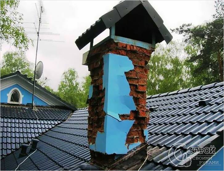Разрушение кирпичной кладки дымохода