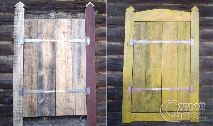 Устанавливают и красят Устанавливают и красят