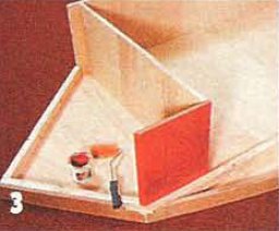 покрываем лаком видимые поверхности