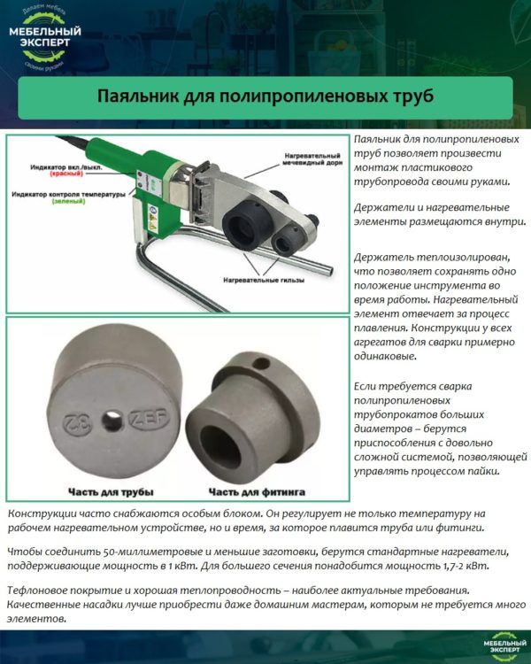 Паяльник для полипропиленовых трубПаяльник для полипропиленовых труб