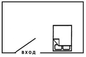 Кровать примыкает к стене с дверным проемом, спящий будет ощущать вибрации при открывании-закрывании двери