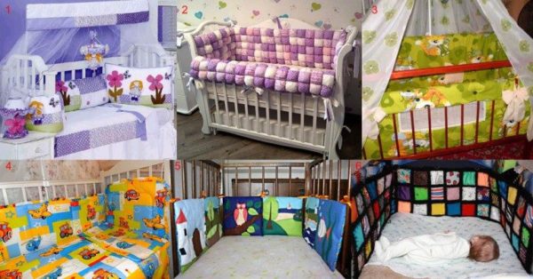 Недопустимые цветовые сочетания для бампера детской кровати