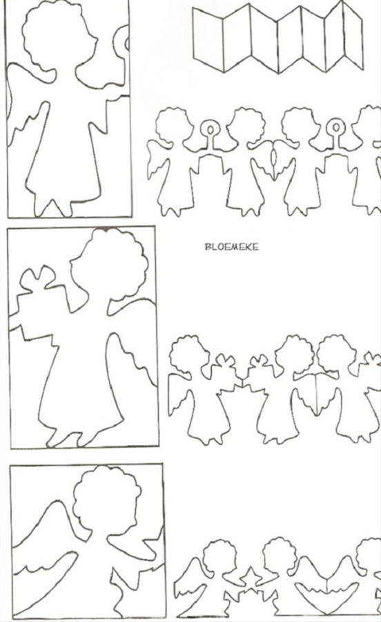 Бумажные шаблоны гирлянды