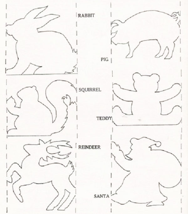 Фигурки для новогодней гирлянды