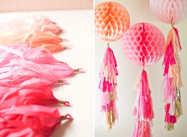 Кисточками можно украсить бумажные или воздушные шары